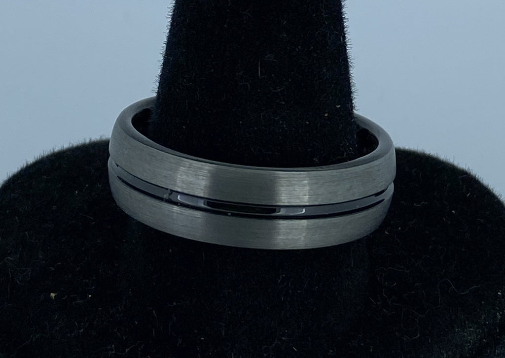 Unique - Mens Tungsten Ring