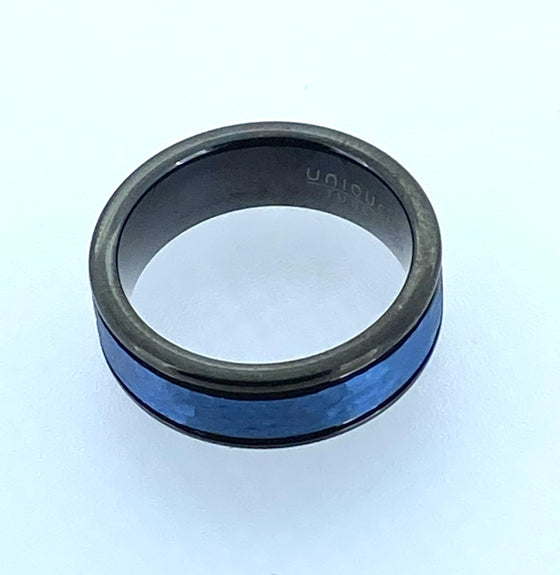 Unique - Mens Tungsten Ring