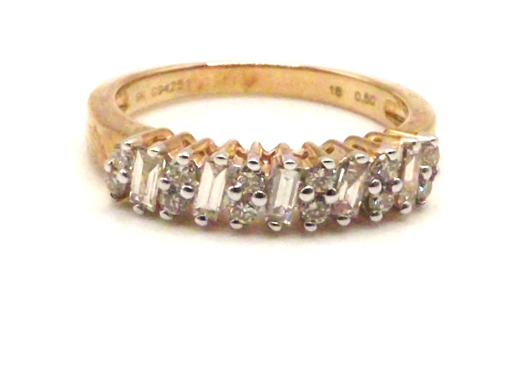 9 ct Yellow Gold ring with 0.50 ct diamonds