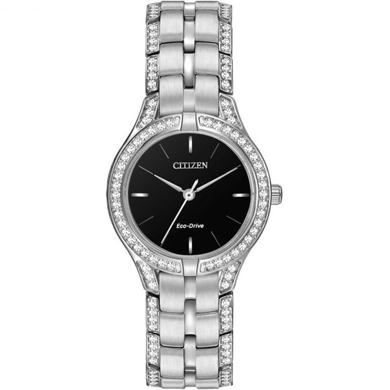 Citizen Eco-Drive Ladies Silhouette Crystal Watch FE2060-53E