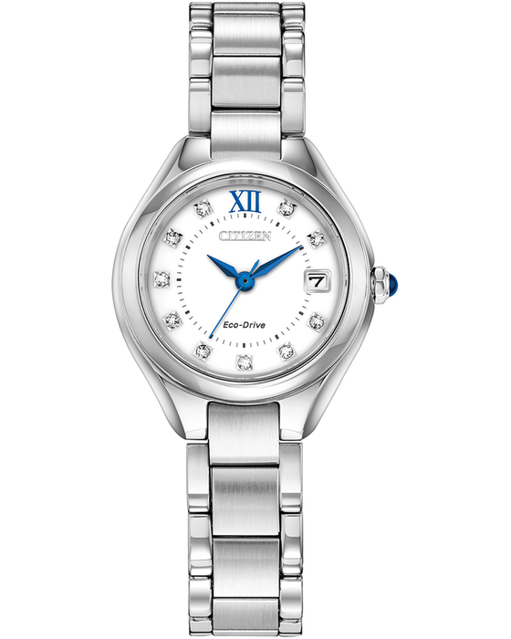 Citizen Eco-Drive Ladies Silhouette Crystal Watch EW2540-83A