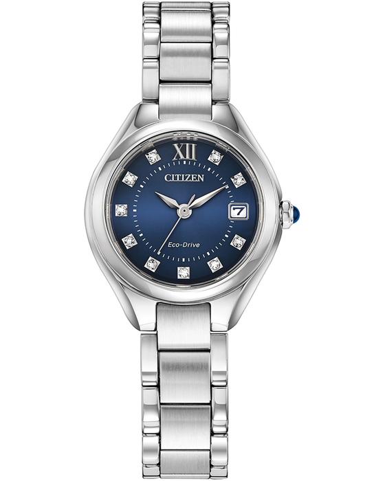 Citizen Eco-Drive Ladies Silhouette Crystal Watch EW2540-83L